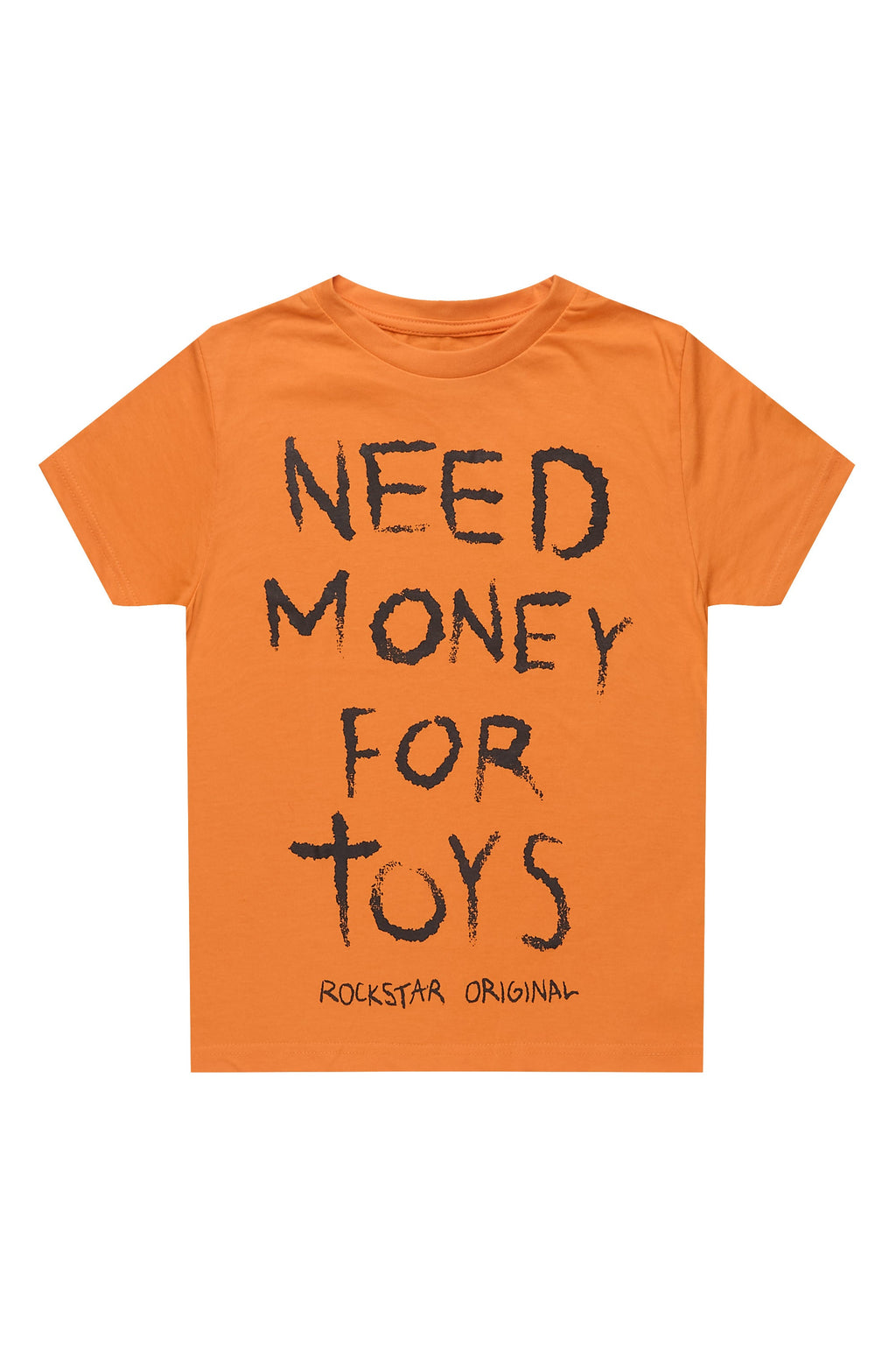 Boys M4Toys Orange/Black Graphic T-Shirt