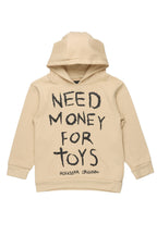 Boys M4 Toys Beige/Black Graphic Hoodie