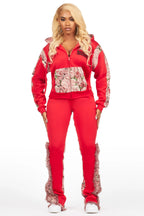 Linnea Red/Pink Tapestry Stacked Trackset