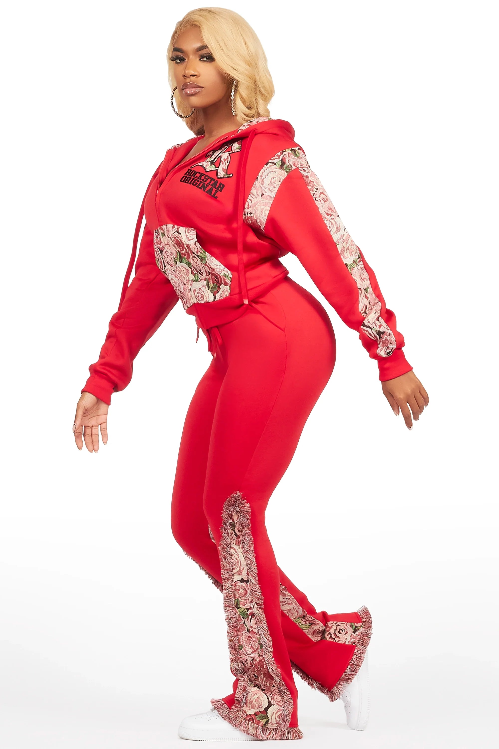 Linnea Red/Pink Tapestry Stacked Trackset