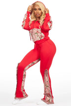 Linnea Red/Pink Tapestry Stacked Trackset