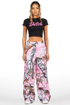 Kamara Black/Pink T-Shirt & Jean