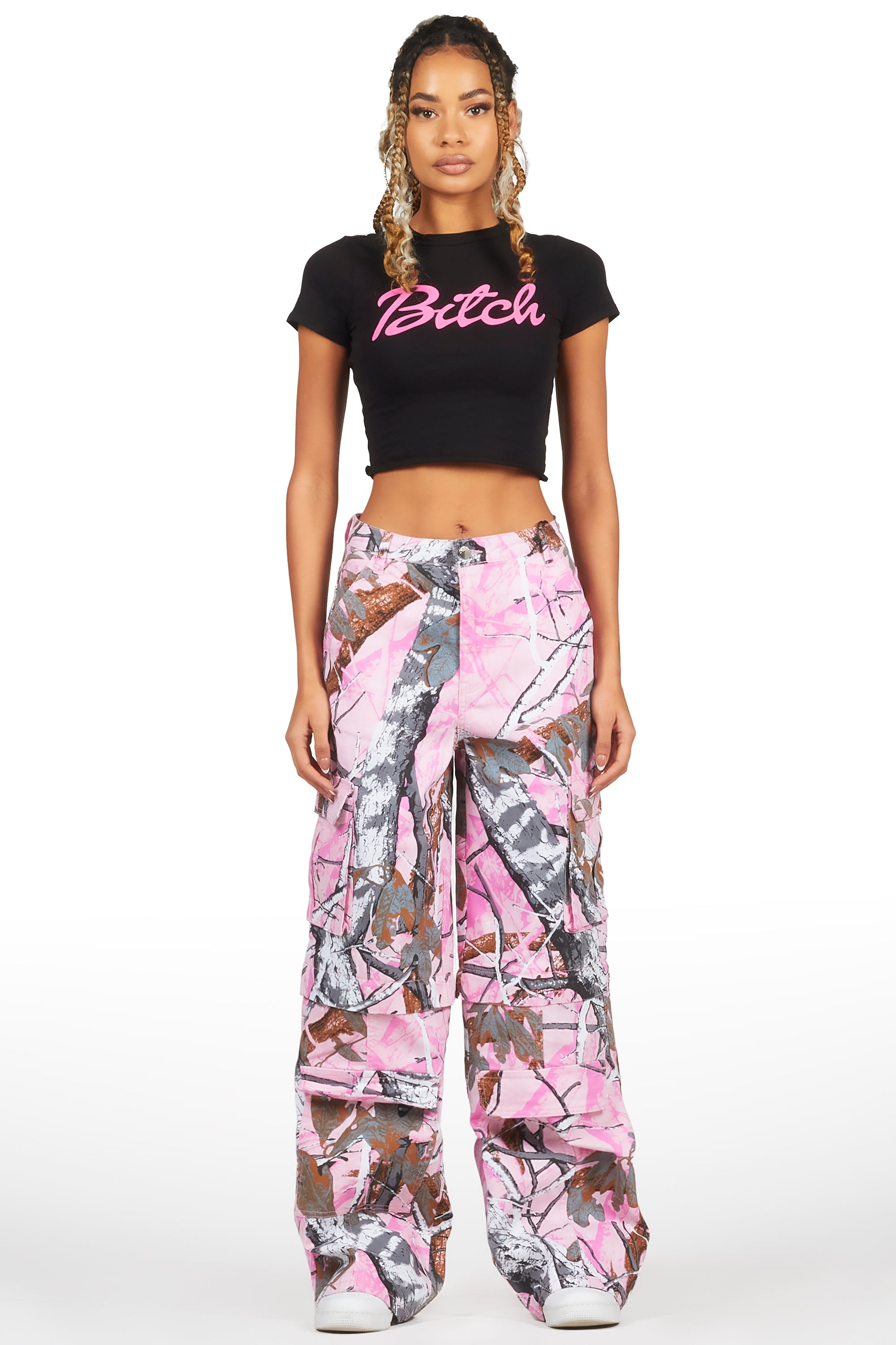 Kamara Black/Pink T-Shirt & Jean