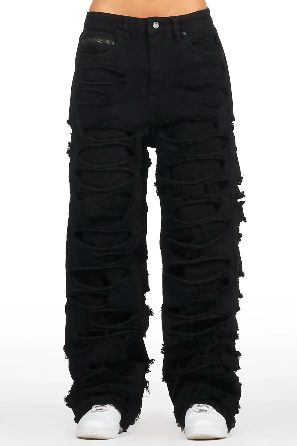 Luisa Black Baggy Jean