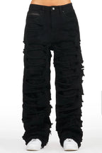 Luisa Black Baggy Jean