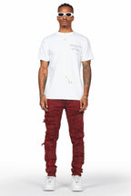 Dalit Red Under Patch Skinny Fit Jean