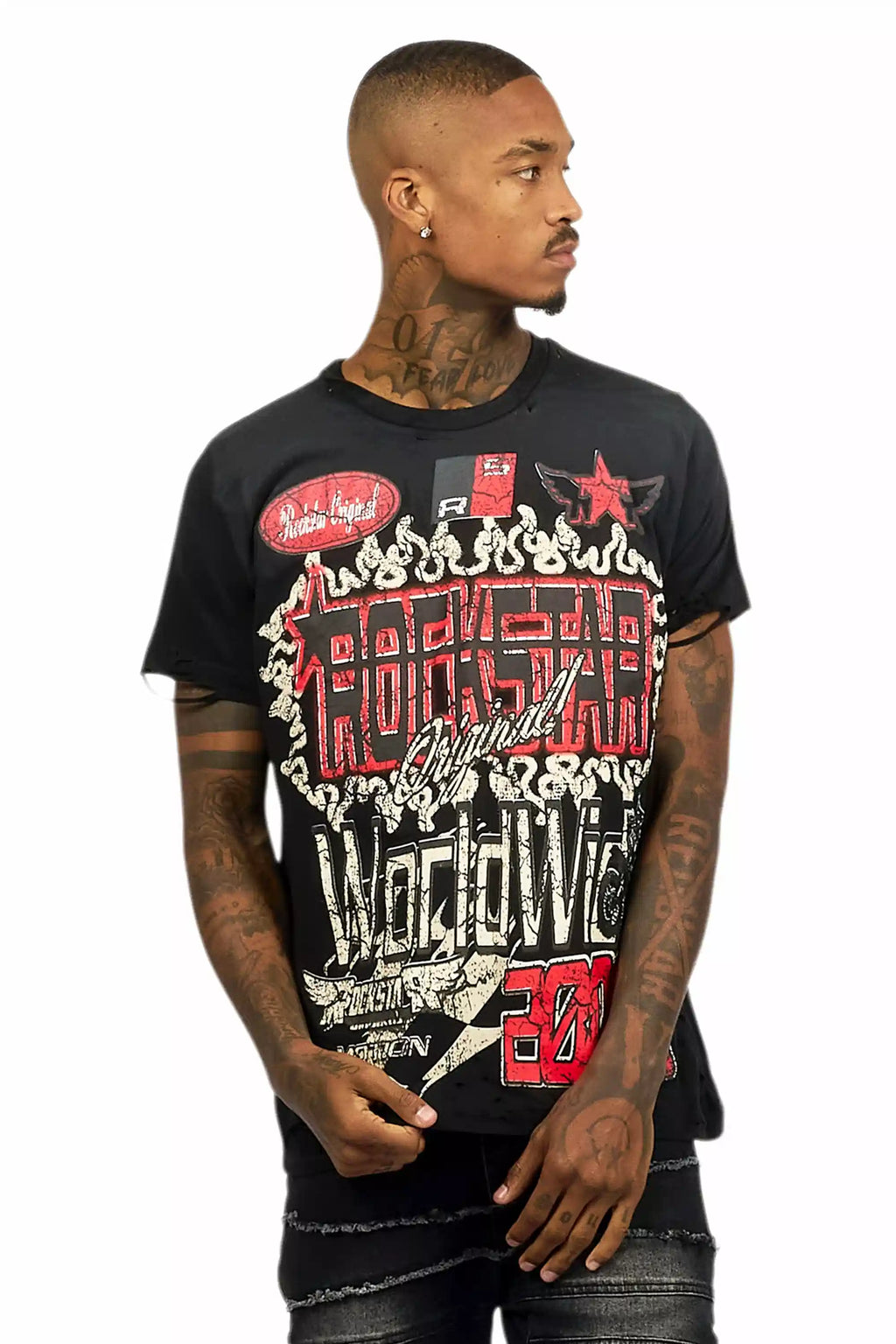 Deangelo Black Graphic T-Shirt