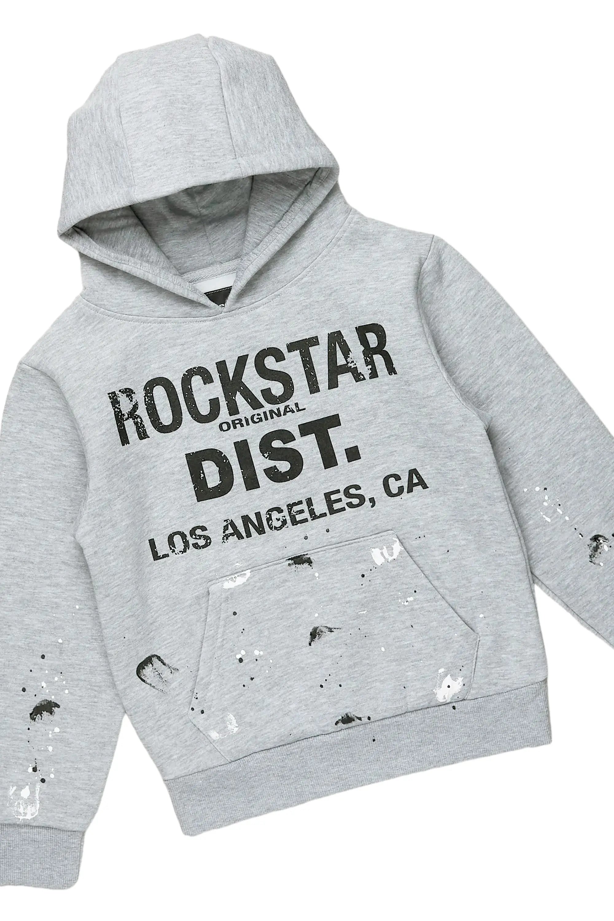 Girls Scarlie Grey Stacked Flare Track Set