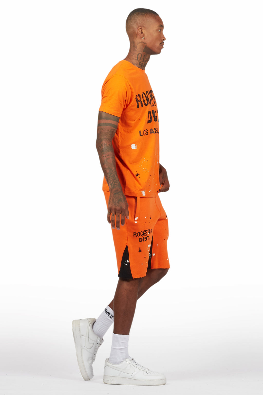 Scottie Orange Painter T-Shirt/Short Set