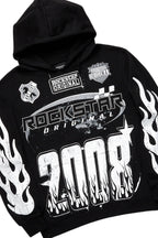 Amos Black/Red Hoodie/Stacked Flare Pant Set