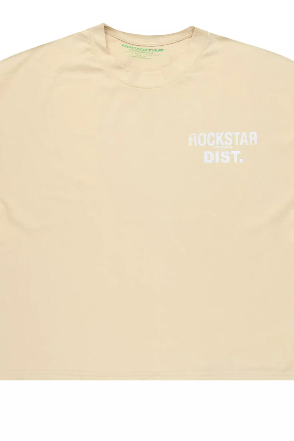 Lake Beige/White Boxy Crop T-Shirt