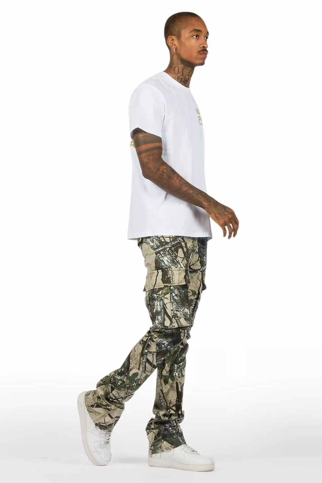 Lake White T-Shirt/Stacked Flare Jean Bundle