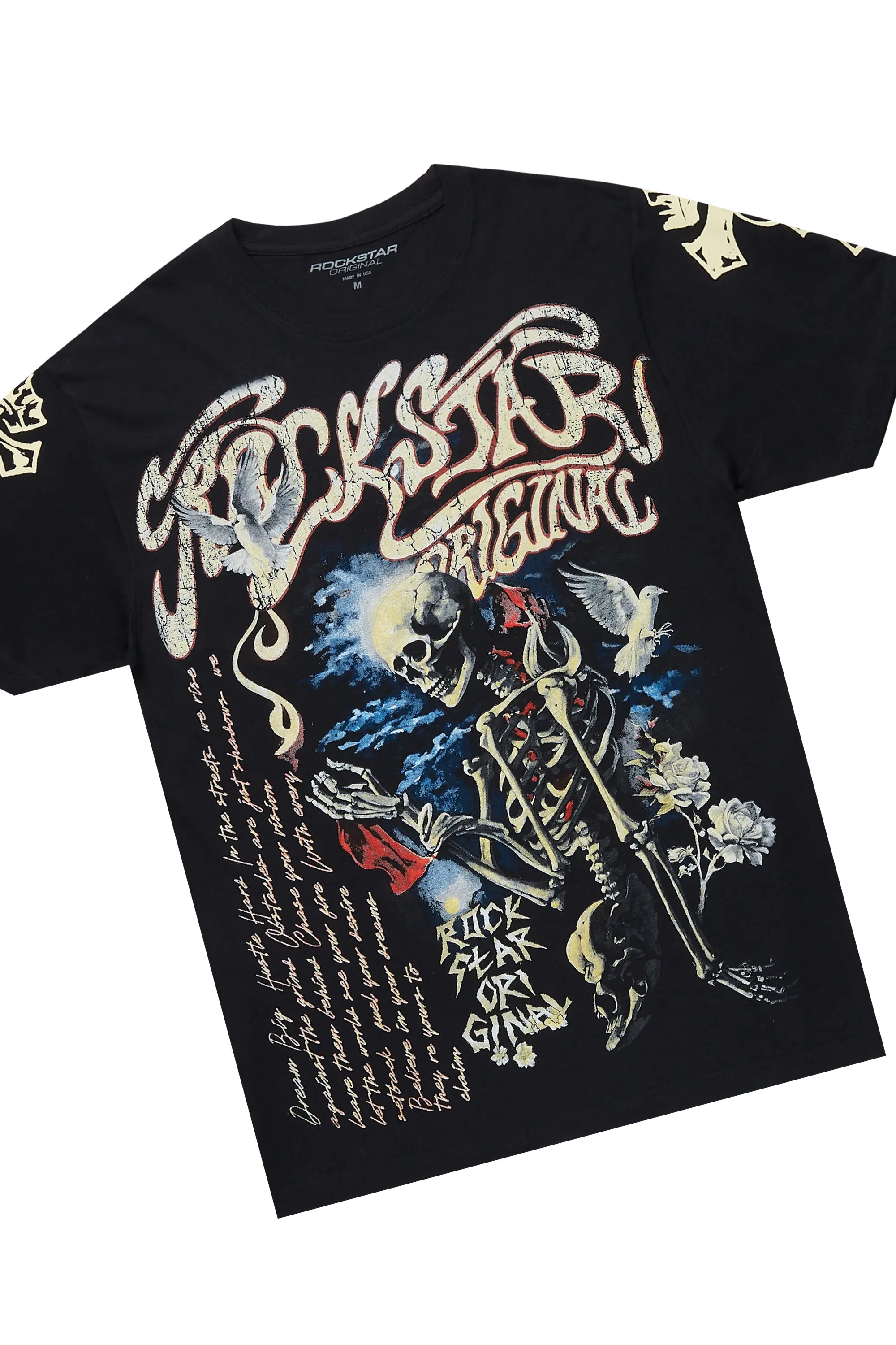 Danby Black/Beige T-Shirt/Baggy Pant Set