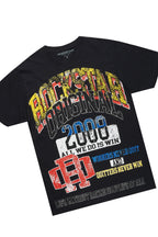 Colorful Race Black T-Shirt Short Set