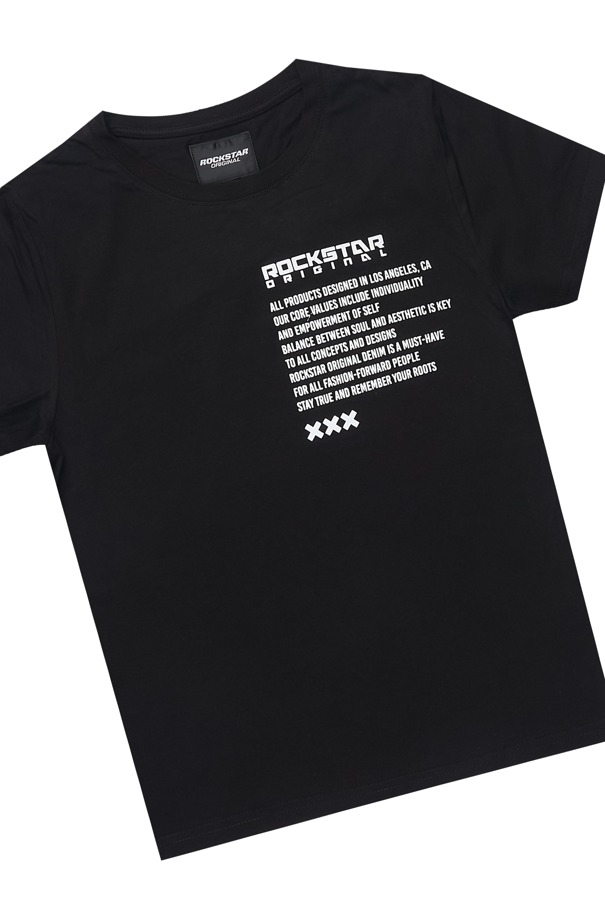 Boys Jash Black/White Short Set