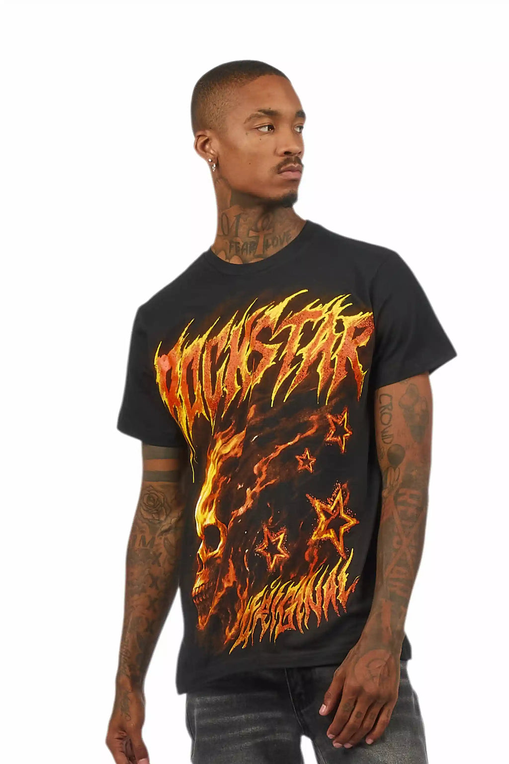 Nelz Black Graphic T-Shirt