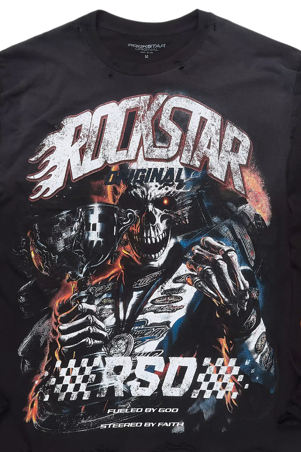 Blaek Black/Yellow Long Sleeve Graphic T-Shirt