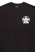 Keve Black/White Graphic Crewneck Sweatshirt