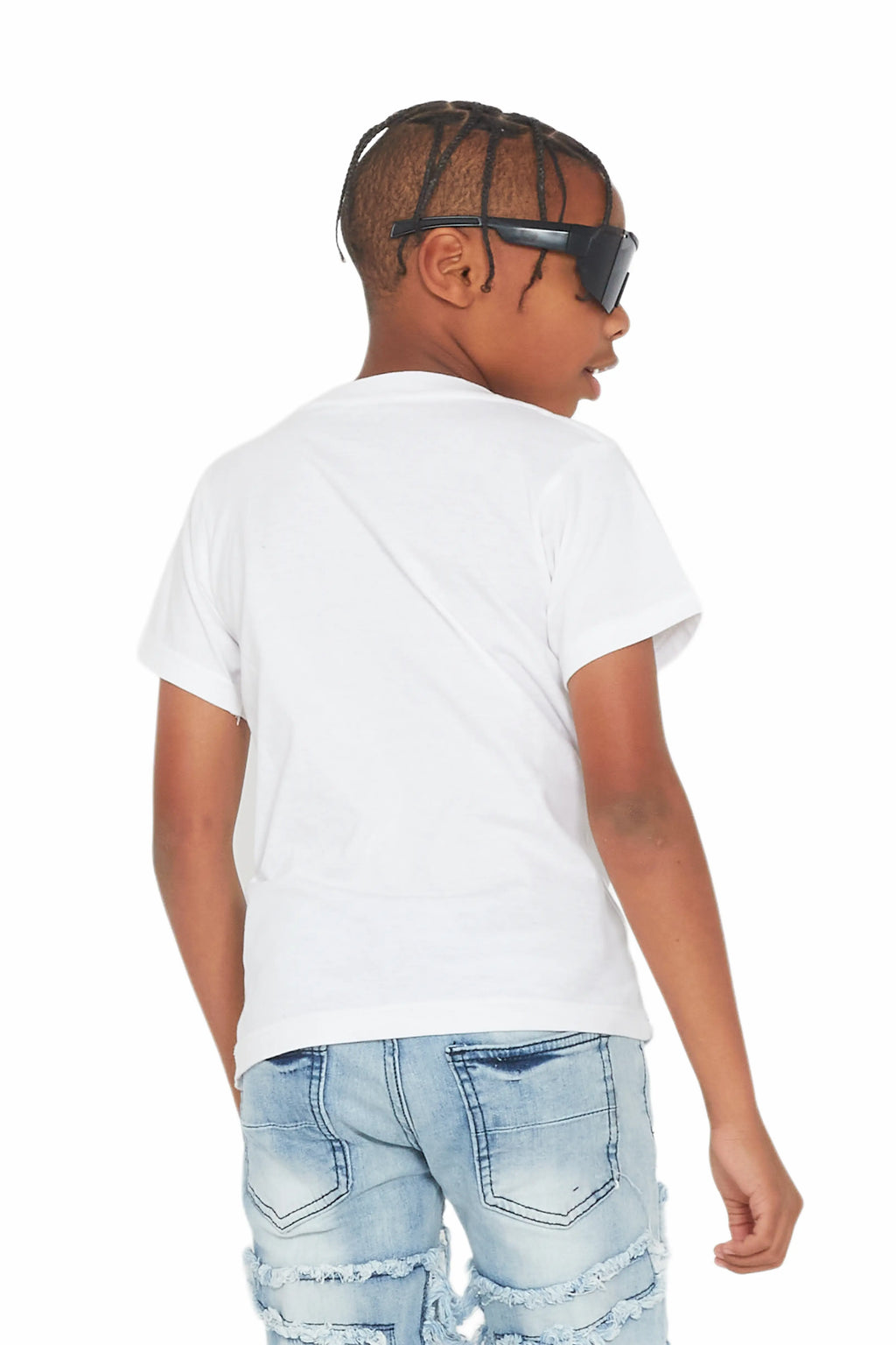 Boys Palmer White Graphic T-Shirt