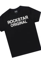 Boys Deniska Black/Camo T-Shirt Baggy Stacked Flare Set