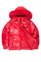Girls Destina Red Puffer Jacket