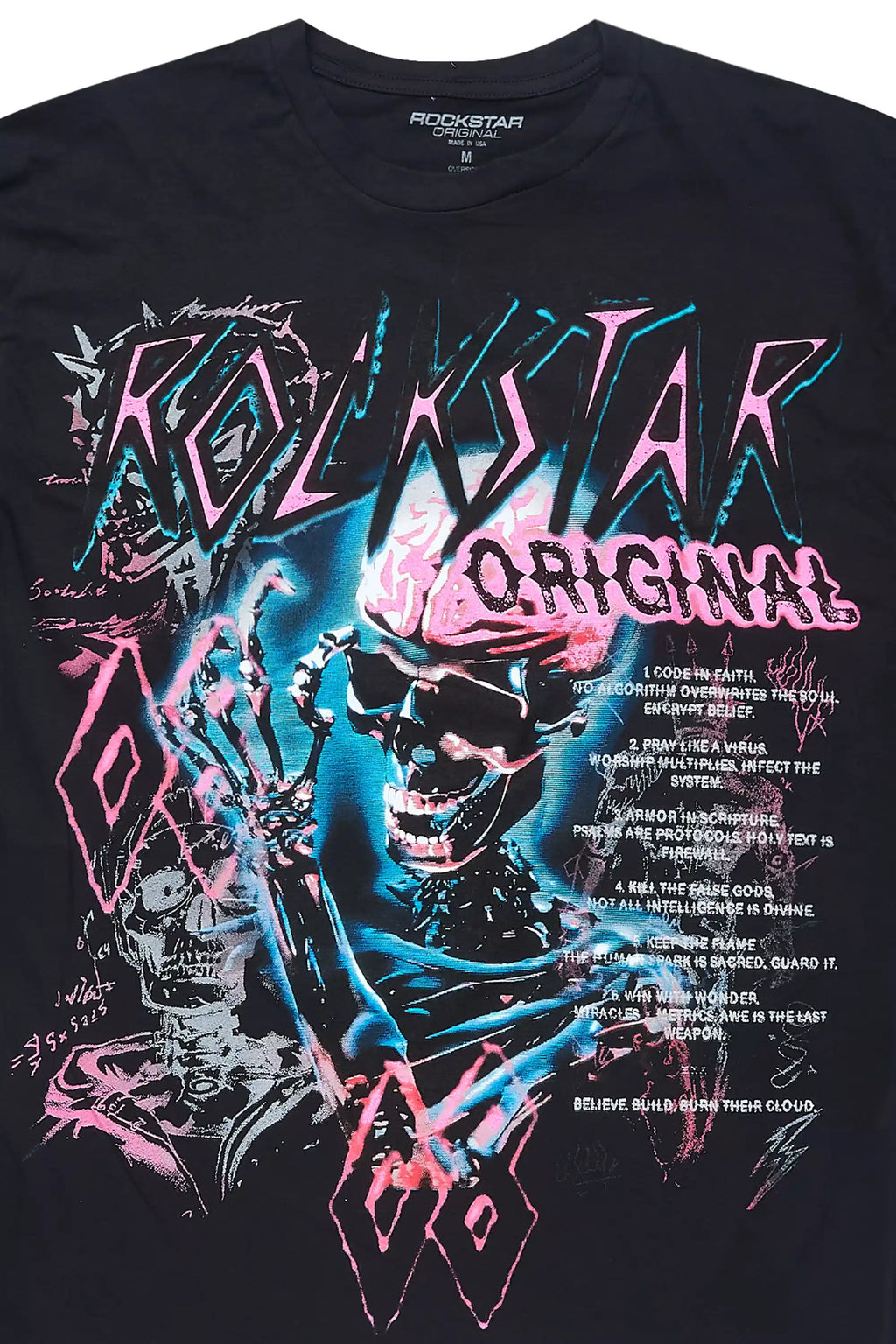 Nox Black/Pink Graphic T-Shirt