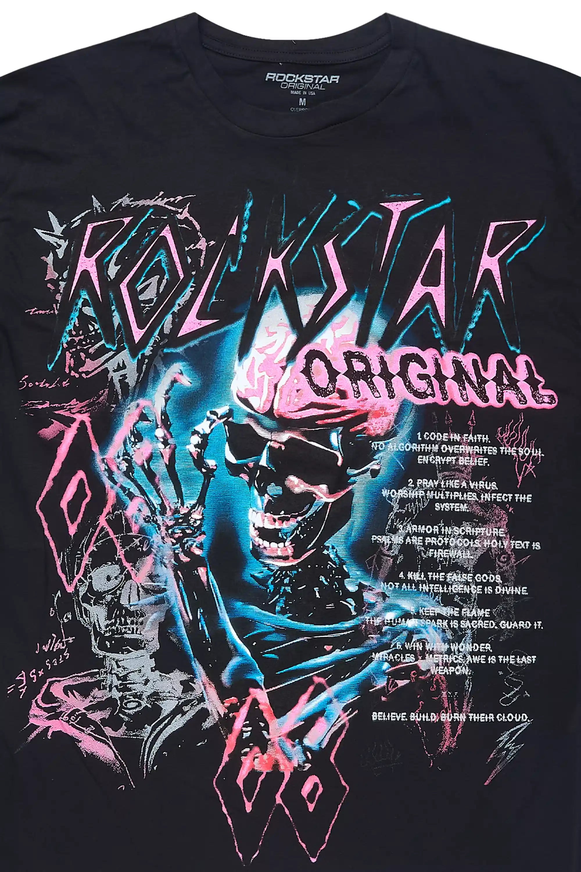 Nox Black/Pink Graphic T-Shirt