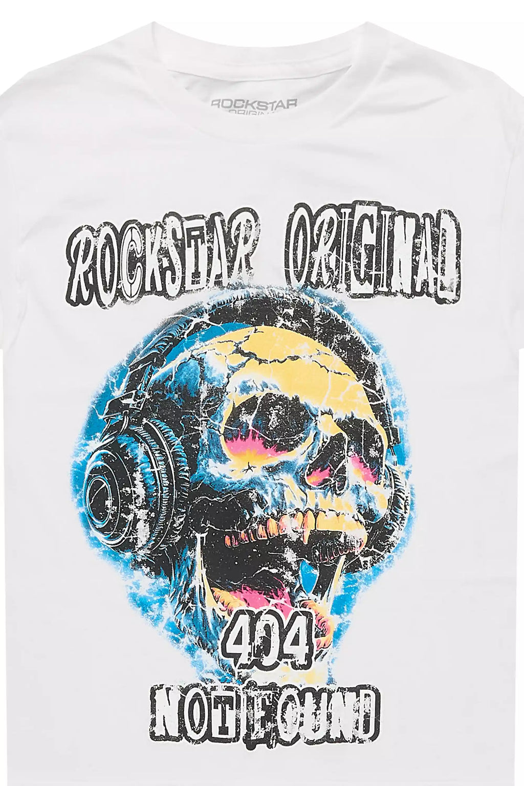 Boys Amare White Graphic T-Shirt