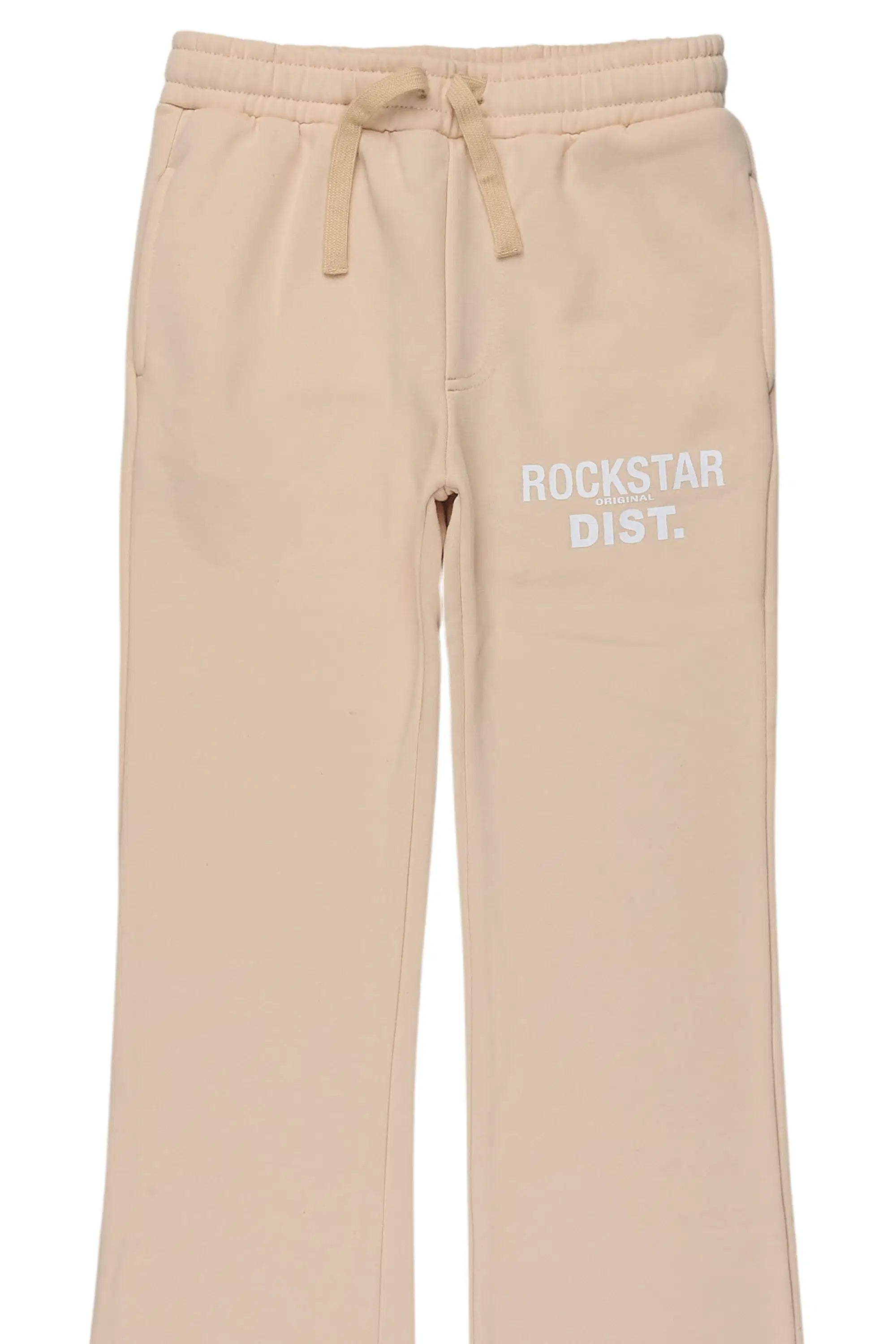 Boys Alpine Beige Stacked Trackpant
