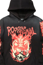 Waho Black Graphic Hoodie