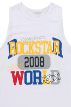 Boys Daria White Tank Top