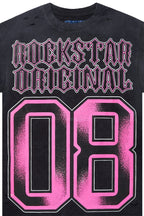 Alim Black Oversized Graphic T-Shirt