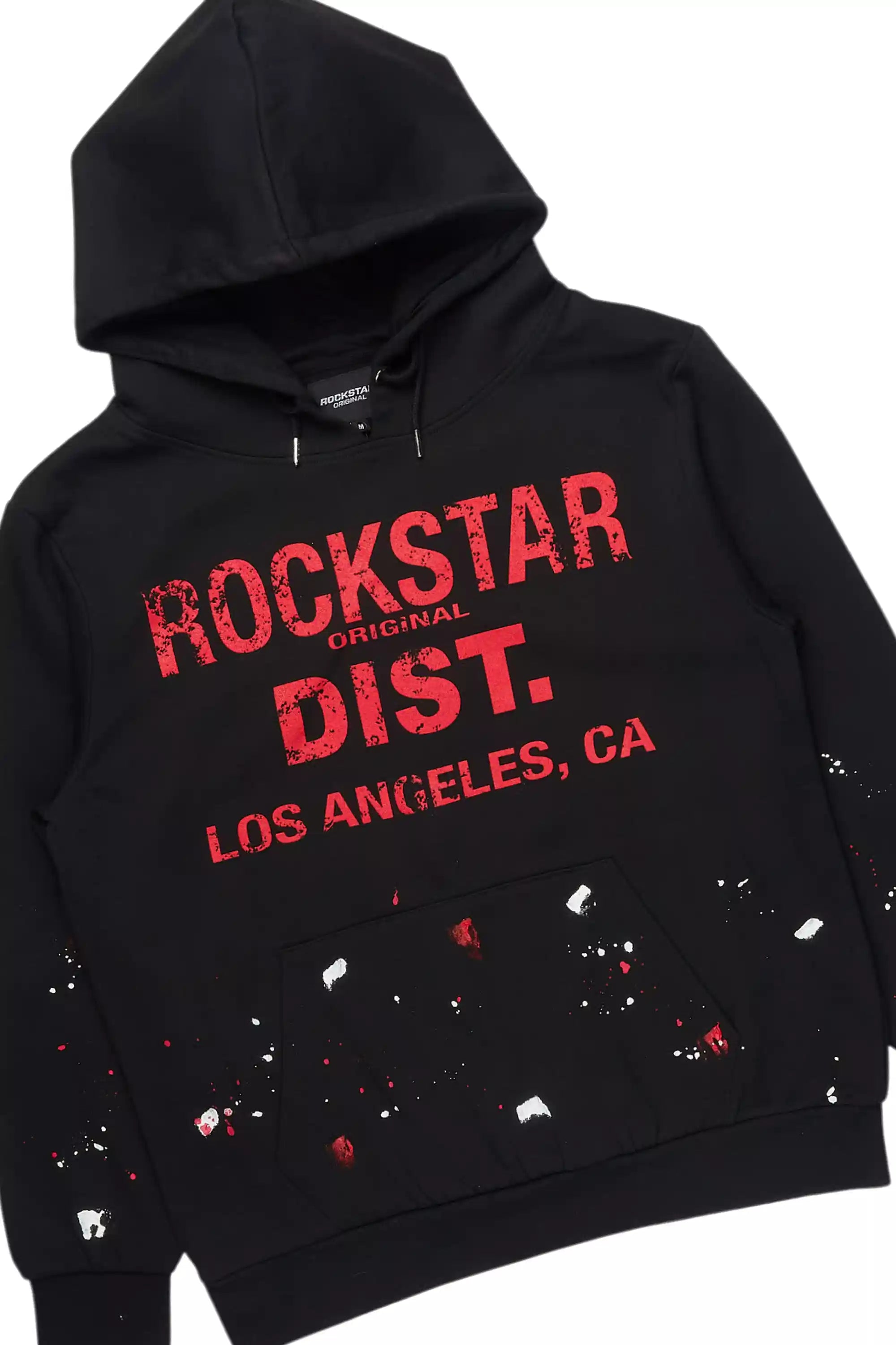 Scottie Black/Red Hoodie/Baggy Track Pant Set