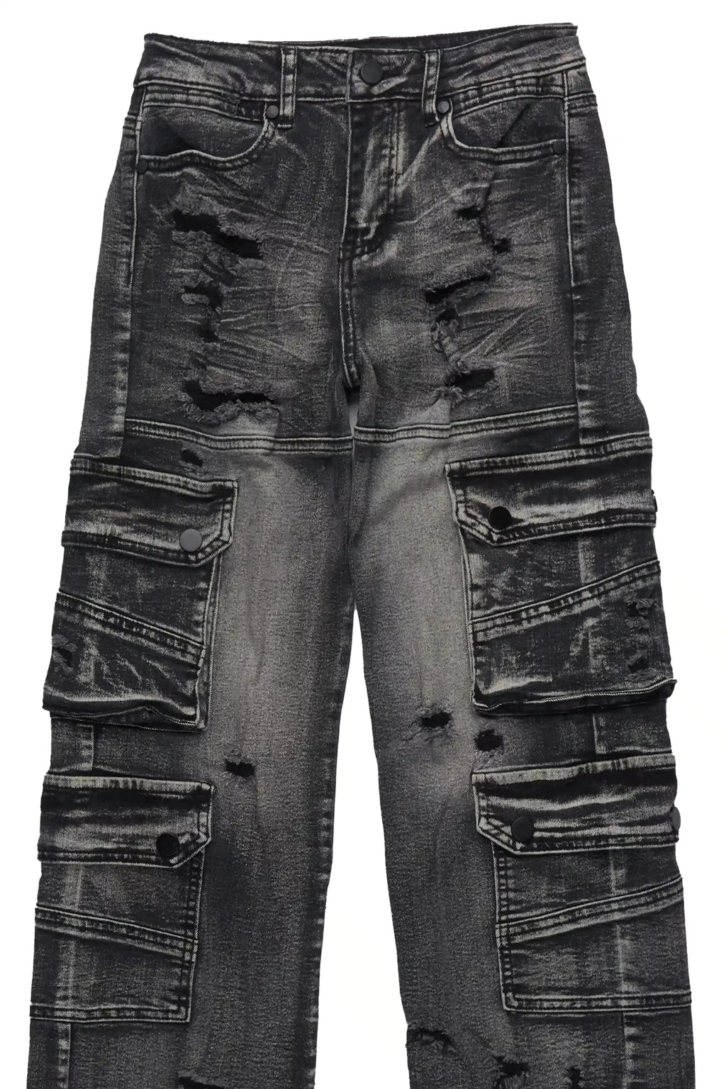 Boys Keylor Black Baggy Fit Jean