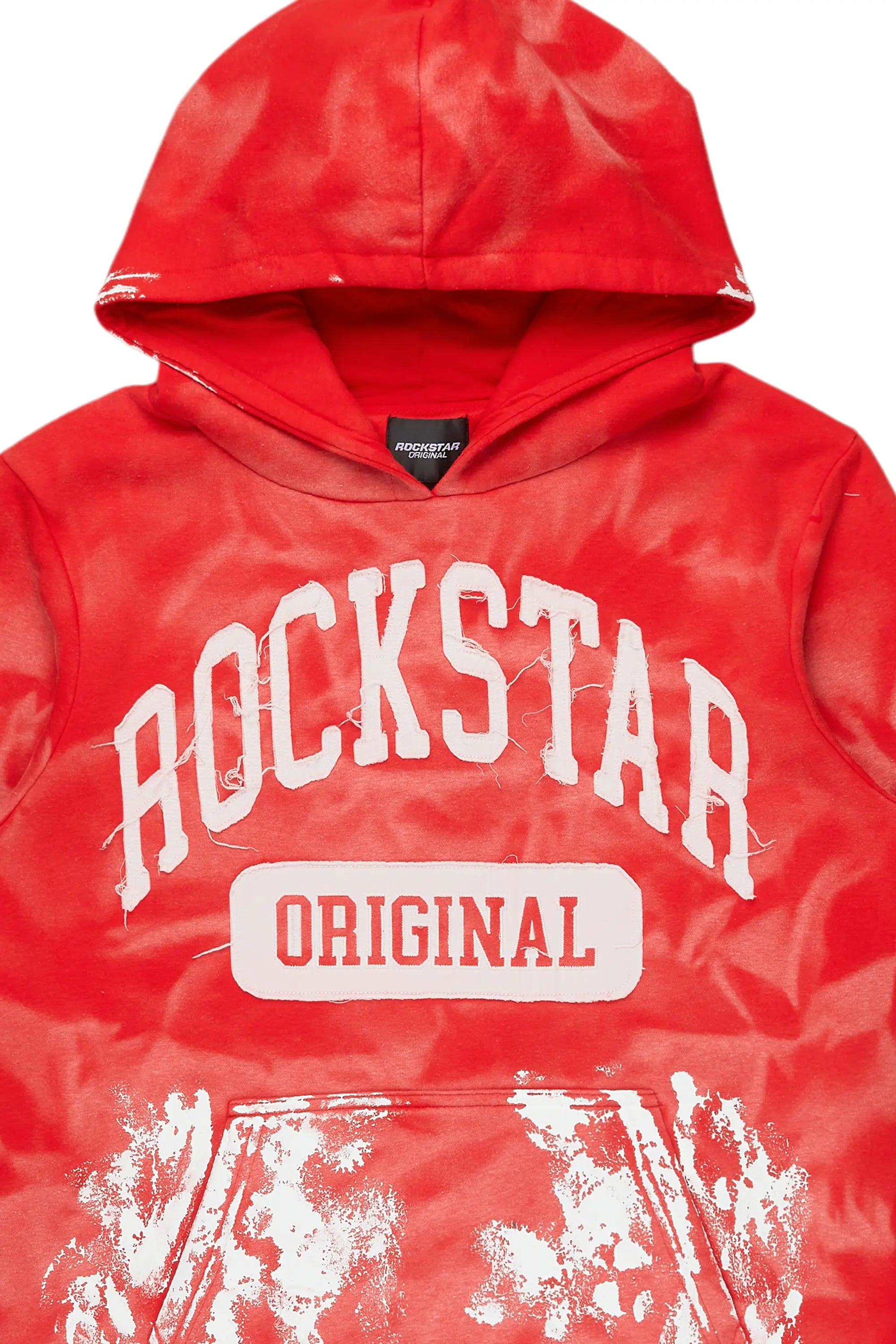 Karlo Red Graphic Painter Hoodie