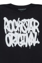 Girls Huffer Black Graphic T-Shirt