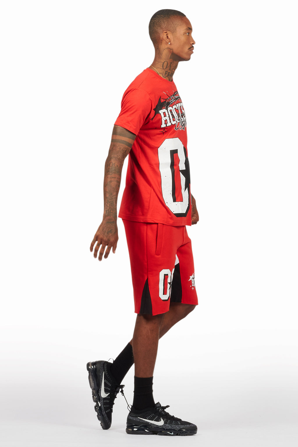 Allstar Red/White T-Shirt Short Set