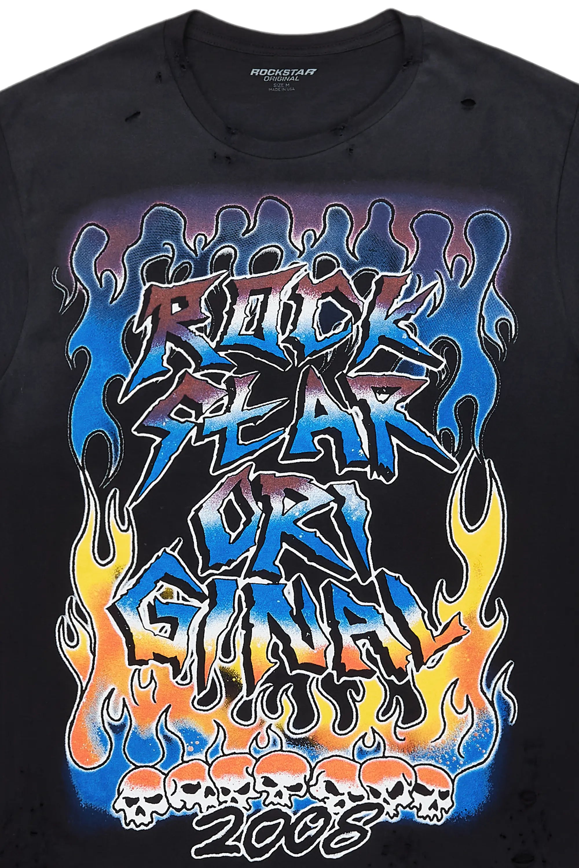 Ebbe Black Graphic Oversized T-Shirt