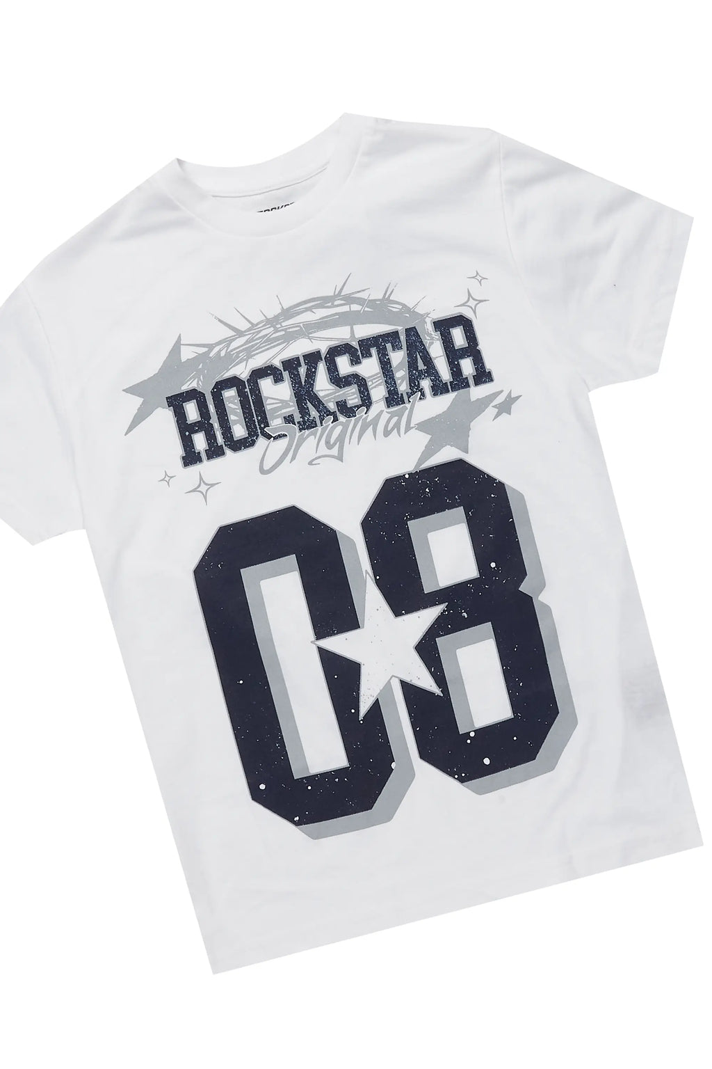 Boys Allstar White/Navy T-Shirt Short Set