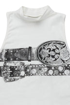 Kyniqua White Tank Top