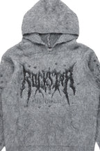 Evelyn Grey Graphic Mohair Hoodie