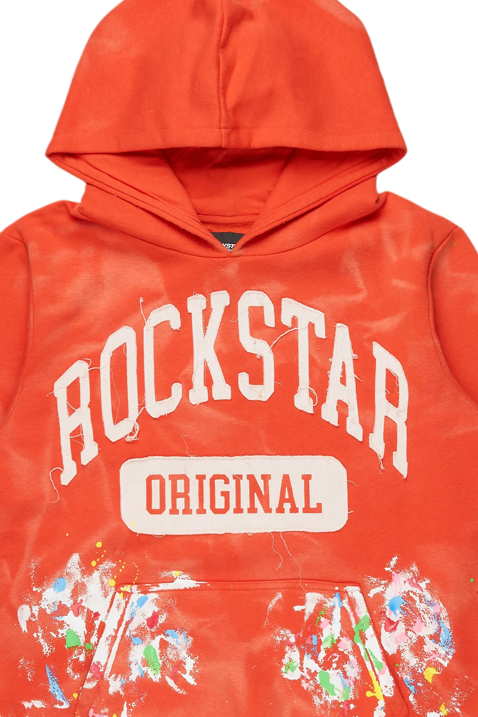 Balta Orange Graphic Painter Hoodie