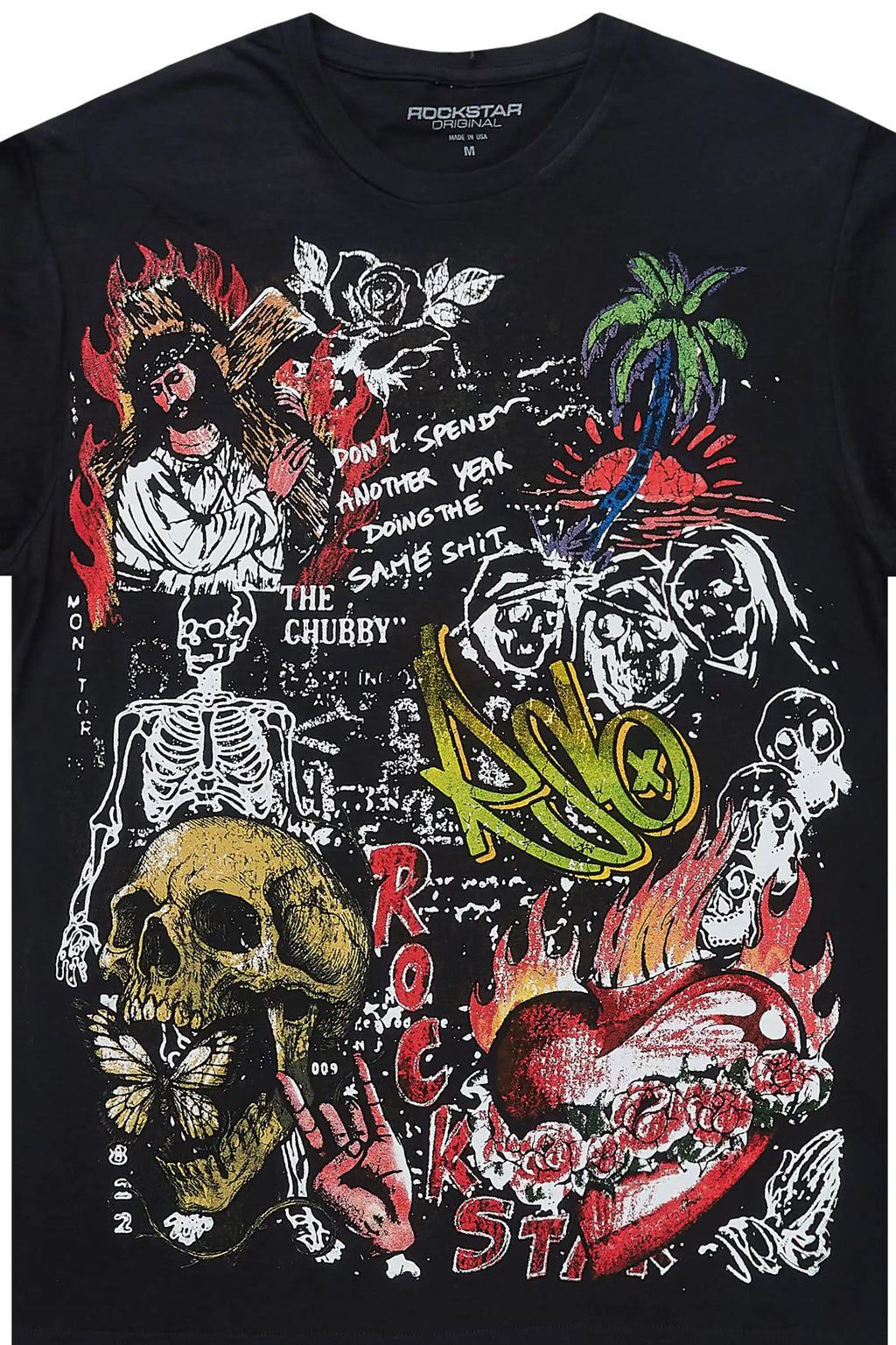 Zyver Black Graphic T-Shirt