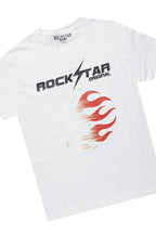 Boys Xorn White/Black T-Shirt/Frayed Jean Set