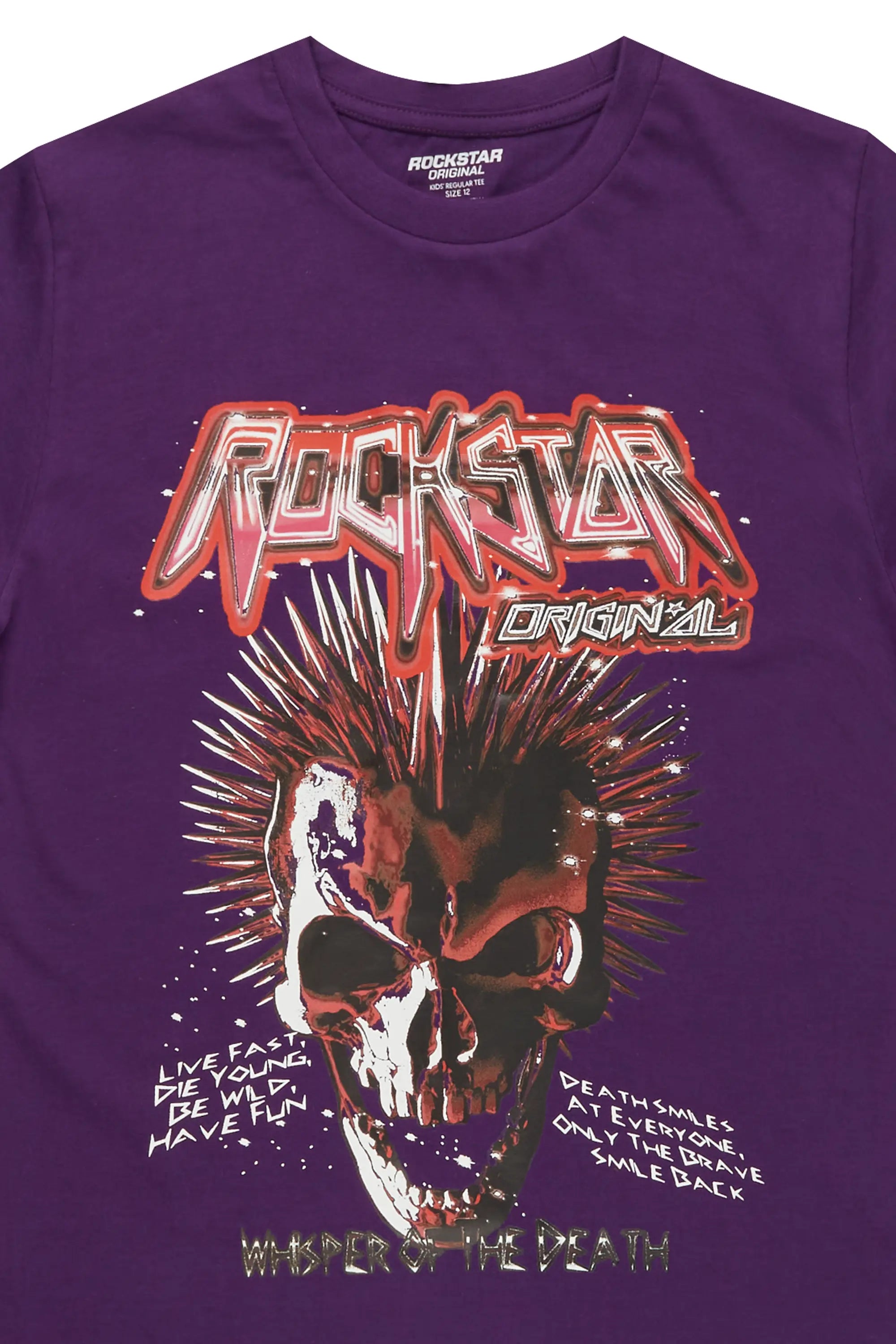 Boys Ambler Purple Graphic T-Shirt