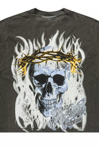 Blaise Charcoal/Multi Oversized Graphic T-Shirt