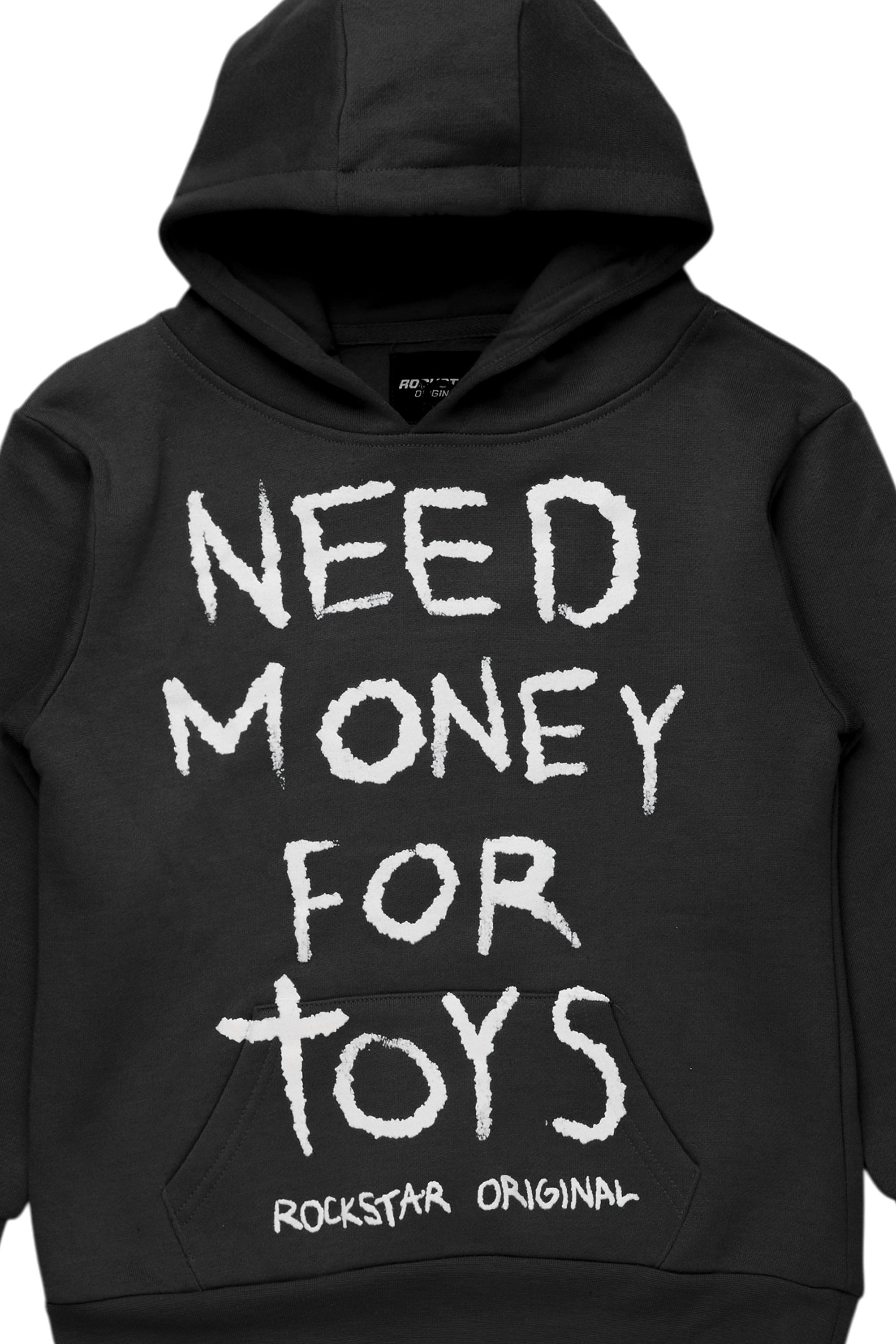 Boys M4 Toys Black/White Graphic Hoodie