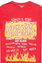 Boys Beno Red/Yellow Graphic T-Shirt