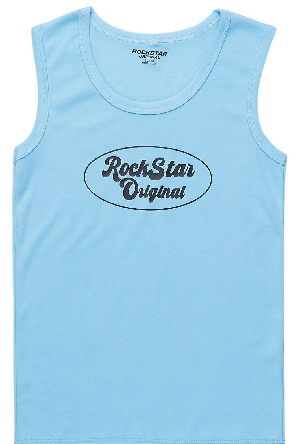Girls Noir Baby Blue Tank Top