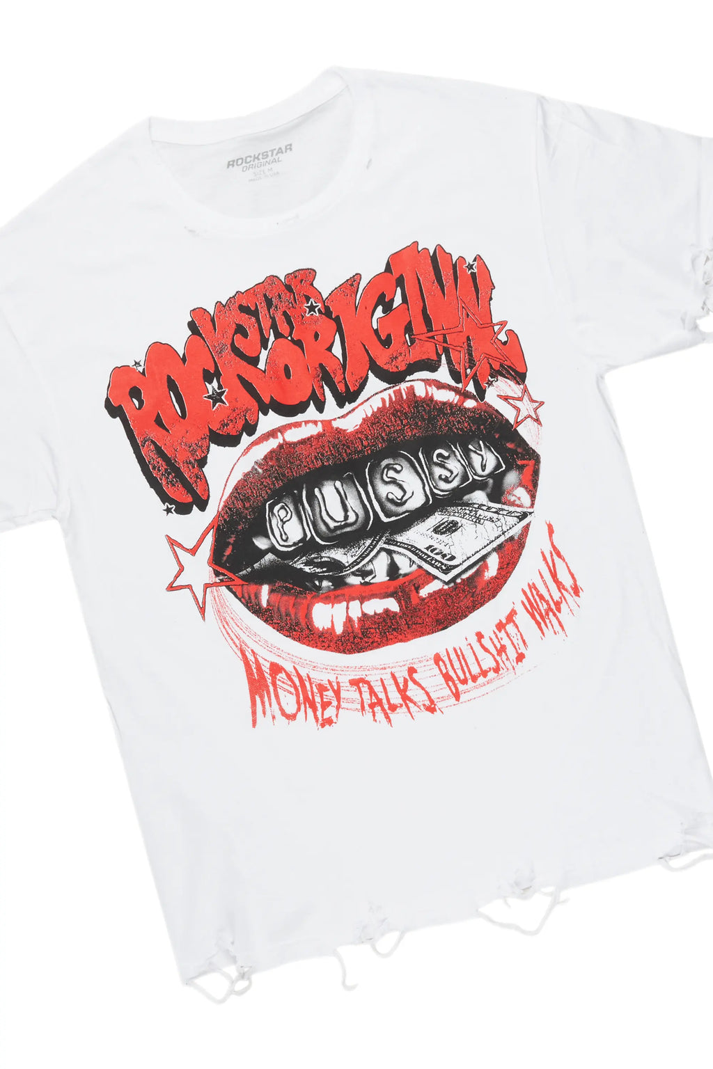 Avona White/Black T-Shirt/Super Stacked Jean Set